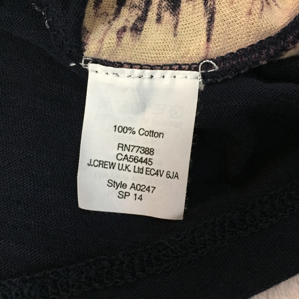 SOLD J Crew Tissue Tee Tank Top Anchor XS - Picture 8 of 8
